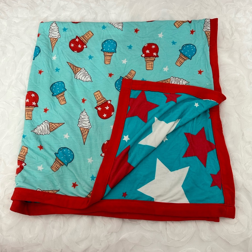 Posh peanut forth of July blanket